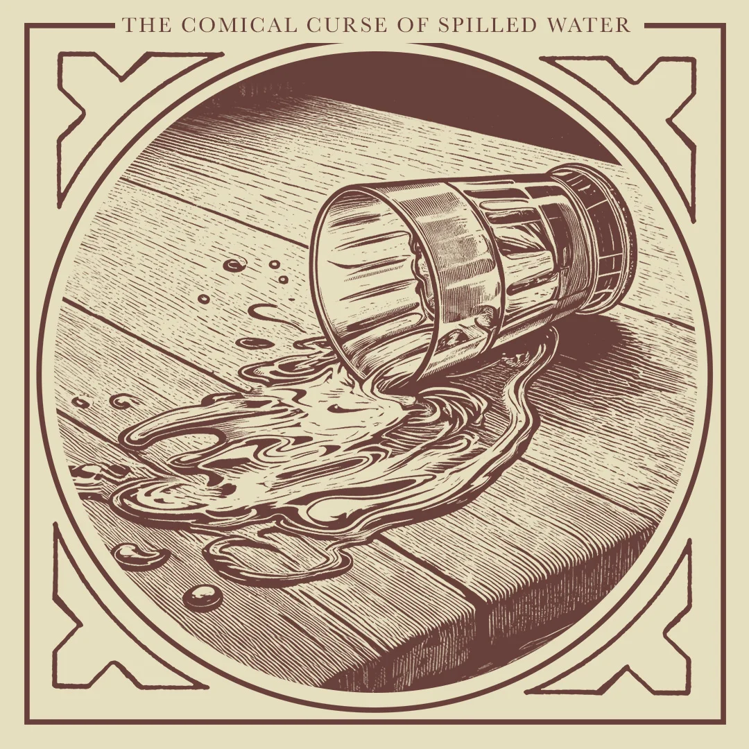 Spilled Water Glass Spilled Water Glass