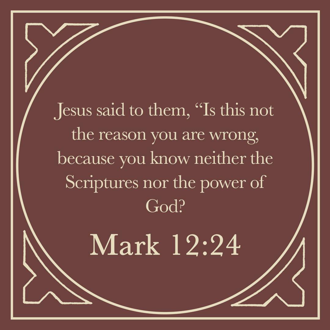 Mark 12:24