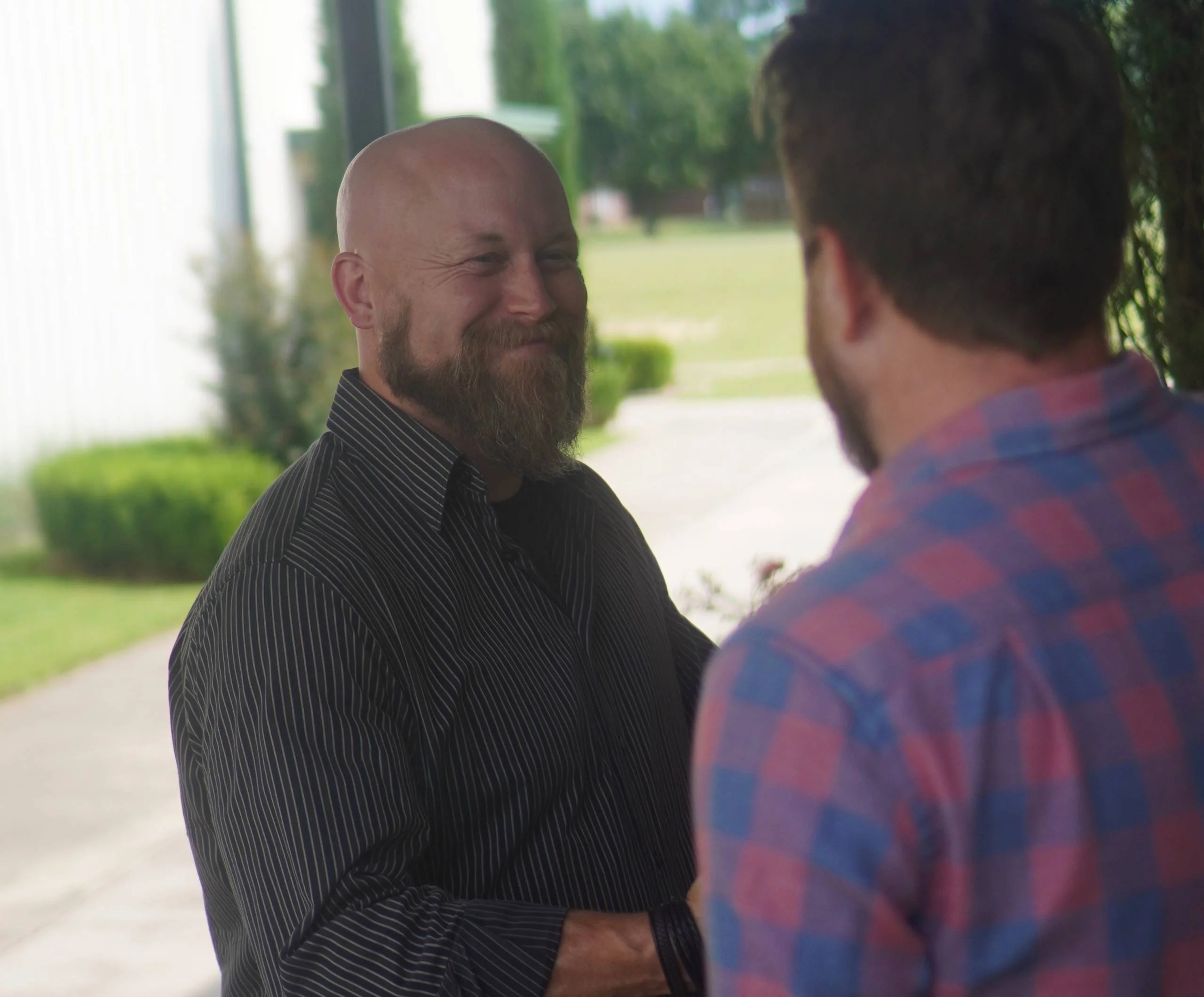 Greeting At The Door Of King's Fellowship Church In Ada, Oklahoma